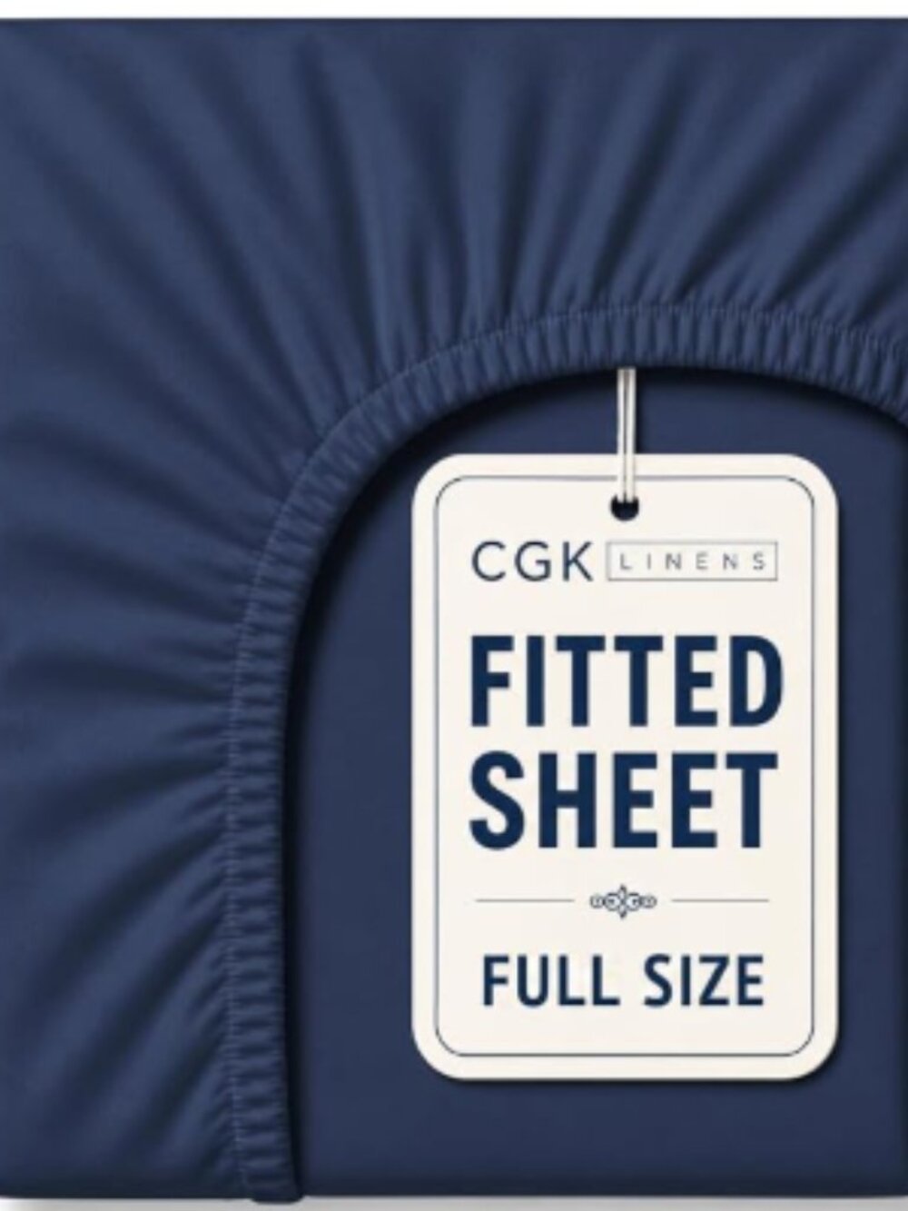 Fitted Sheet, FULL, Navy Blue - Washed 2x Never Used (wrong size)
